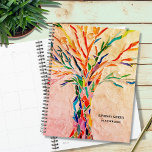 Agenda Árvore russa personalizada<br><div class="desc">Este Planeador único é decorado com uma árvore de cor arco-íris sobre um fundo bege. O design original foi feito em mosaico usando pequenos pedaços de vidro de cor clara. Personalize-o com seu nome e ano. Use a opção Ferramenta Design para alterar o tamanho, o estilo ou a cor do...</div>