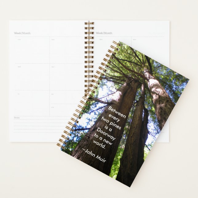 Agenda Árvores de Sequoia com Cotação de Muir (Exibição)