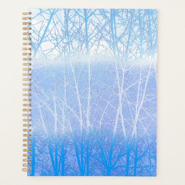 Agenda Árvores Nebulosas Geladas Baby Blue (Frente)