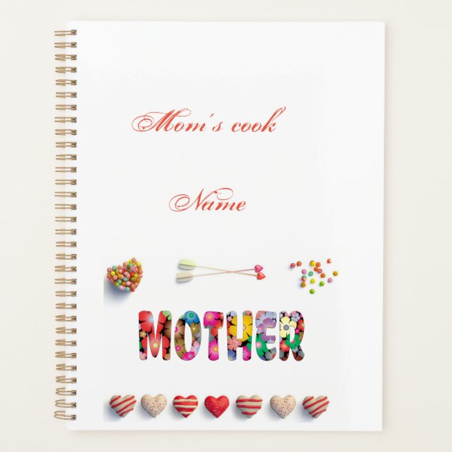 Agenda As minhas receitas de mãe (Frente)