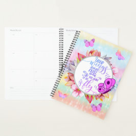 Agenda "As suas asas já existem..."planner borboleta