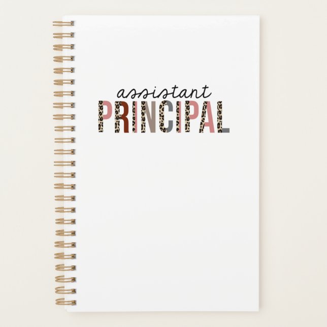 Agenda Assistant Principal Leopard Print Funny (Frente)