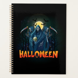 Agenda Assustador Esqueleto Noturno Halloween, Meu Humor 