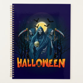 Agenda Assustador Esqueleto Noturno Halloween, Meu Humor 