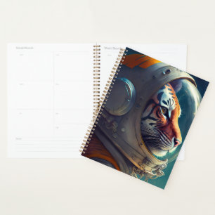 Agenda Astronauta de Tigre Adorável