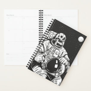 Agenda Astronauta Skeleton Spooky Skull