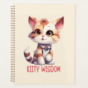 Agenda Atitude de gato sem cuidado - Design de felino com