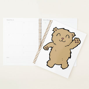 Agenda Ativando um Urso Sorridente Adorável