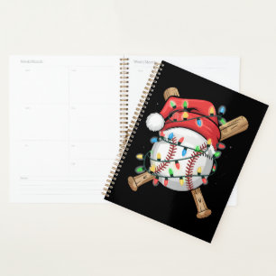 Agenda Atleta de beisebol de Natal Esportes do Papai Noel