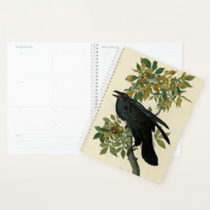 Agenda Audubon Raven Bird Classic Trabalho de arte