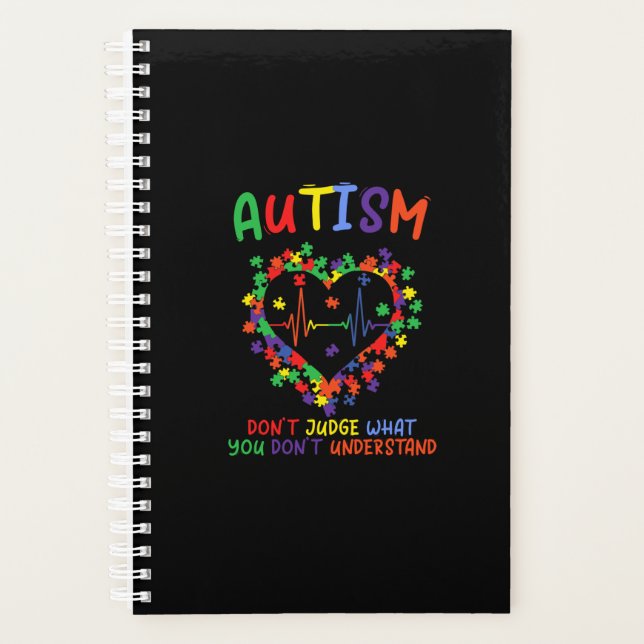 Agenda Autism Dont Judge What You Dont Understand (Frente)