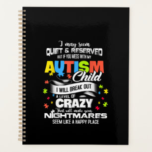 Agenda Autista Criança Autismo I Irá Quebrar Um Nível