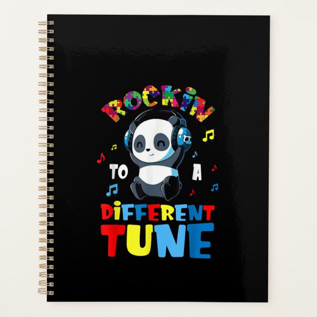 Agenda Autista | Rockin A Diferente Tune Cute Panda (Frente)