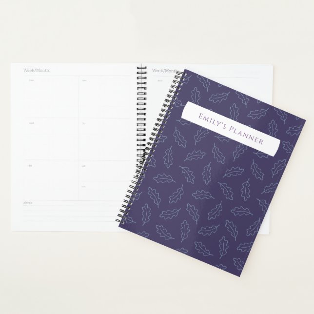 Agenda Autumn Oak Planner - ameixa/névoa (Exibição)