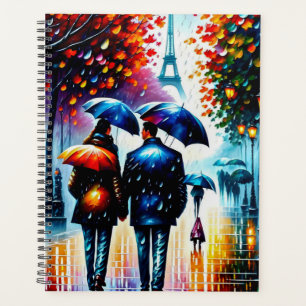 Agenda Autumn Rain Eiffel Tower Paris França