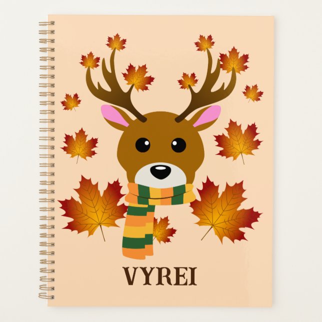 Agenda Autumn Scarf Deer Mapaves (Frente)