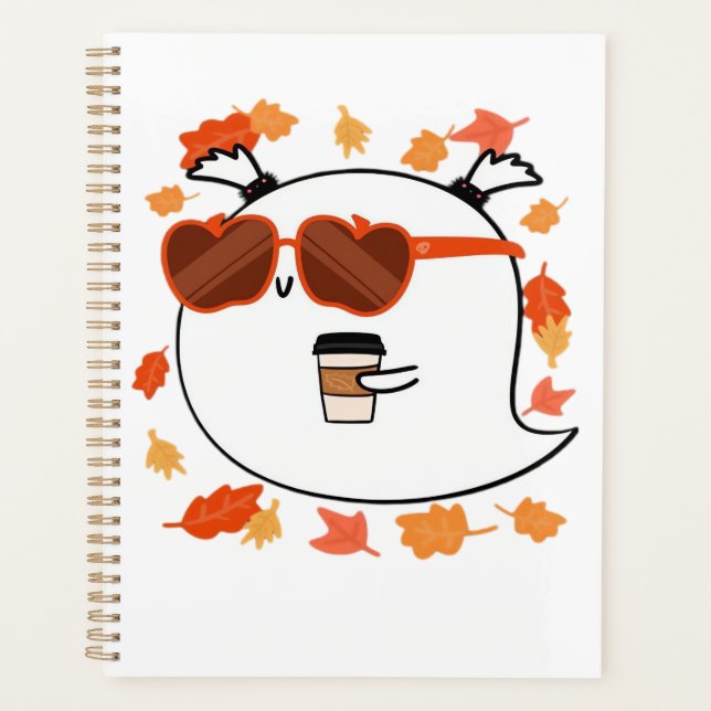 Agenda Autumn Vibes Cute Ghost Classic T-Shirt (Frente)