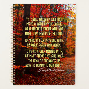 Agenda Autumn Woods New Hampshire Motivation Cote