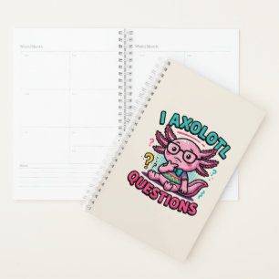 Agenda Axolote Nerd Cute Eu Axolote Perguntas Marcas Meme
