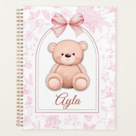 Agenda Ayla | Design de Enfermeiro de Urso Rosa Personali