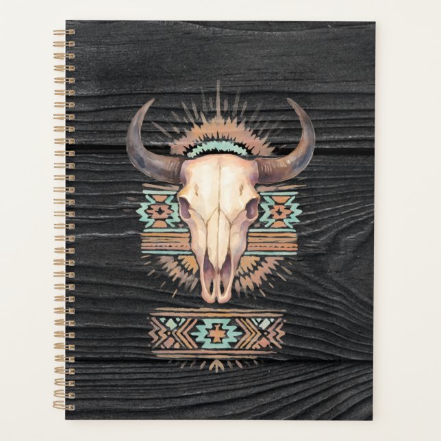 Agenda Aztec Boho Skull (Frente)
