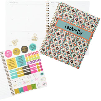 Agenda Aztec Western Tribal Teal Peach