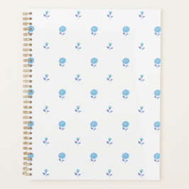 Agenda Azul de brisa de flores