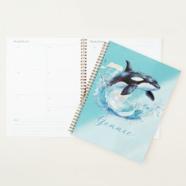 Agenda Azul e Branco Ocra Oceano Praia Náutica