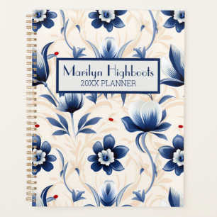 Agenda Azul e creme francês inspirados