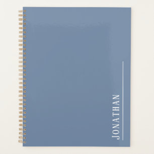 Agenda Azul minimalista monograma