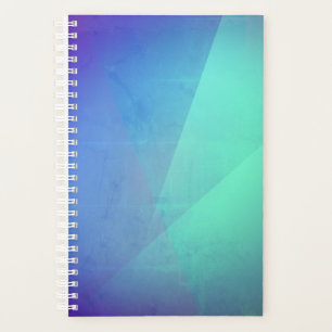 Agenda Azul moderno aqua & Turquesa gradiente geométrico
