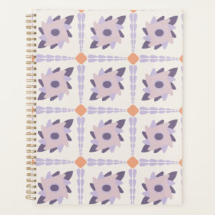 Agenda Azulejo decorativo colorido roxo pastel