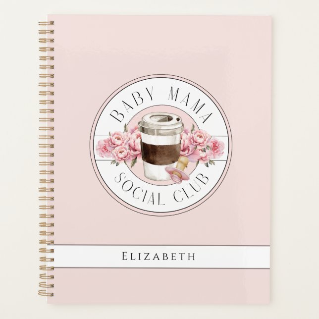 Agenda Baby Mama Social Club, Pink Personalizado (Frente)