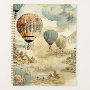 Agenda Balão de Vintage Ar Quente em Paisagem Serena (7)