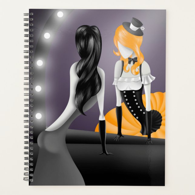 Agenda Ballerina e Dançarina Excêntrica reflexão amarelo (Frente)