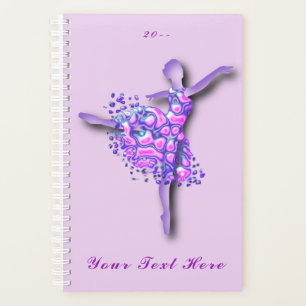 Agenda Ballerina Planner Balé Dancer Girl personalizável