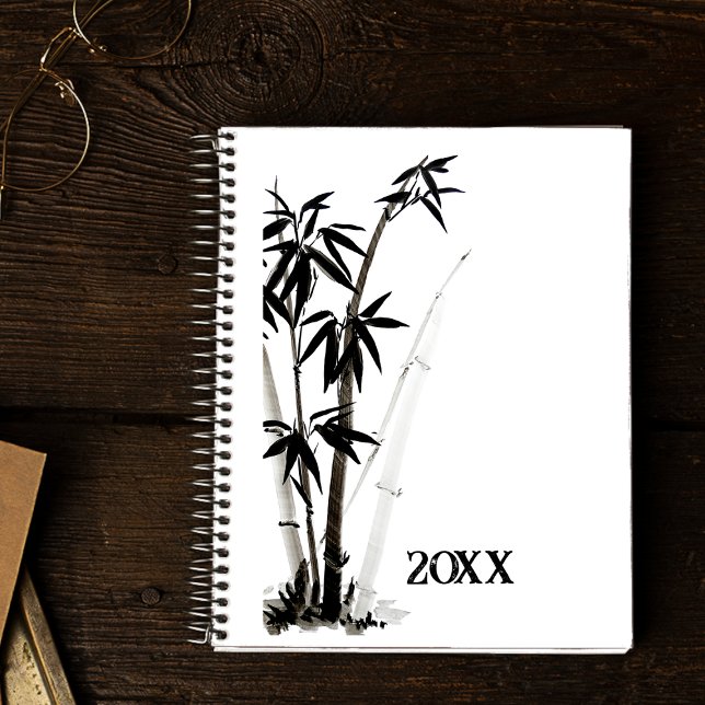 Agenda Bambu Preto - Tinta (Criador carregado)