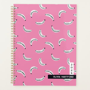Agenda Bananas gráficas - nome personalizado de fruta tro