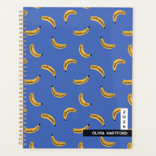 Agenda Bananas gráficas - nome personalizado de fruta tro