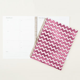 Agenda Bandas brancas cor-de-rosa-claro
