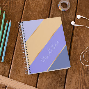 Agenda Bandas de Arte Douradas Amarelas Púrpuras Violetas