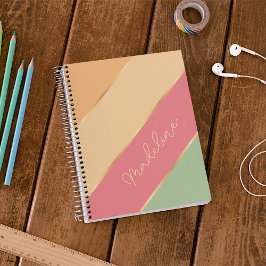 Agenda Bandas de Arte Douradas de Melão Vermelho Verde Pe