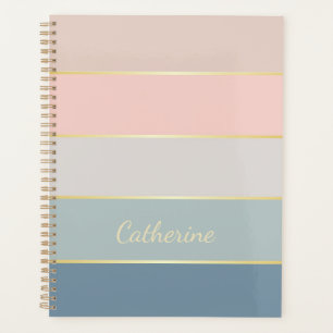 Agenda Bandas de Cores de Verão Personalizadas elegantes