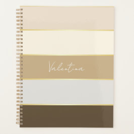 Agenda Bandas de Cores de Verão Personalizadas elegantes
