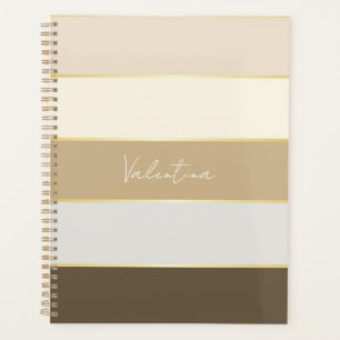 Agenda Bandas de Cores de Verão Personalizadas elegantes