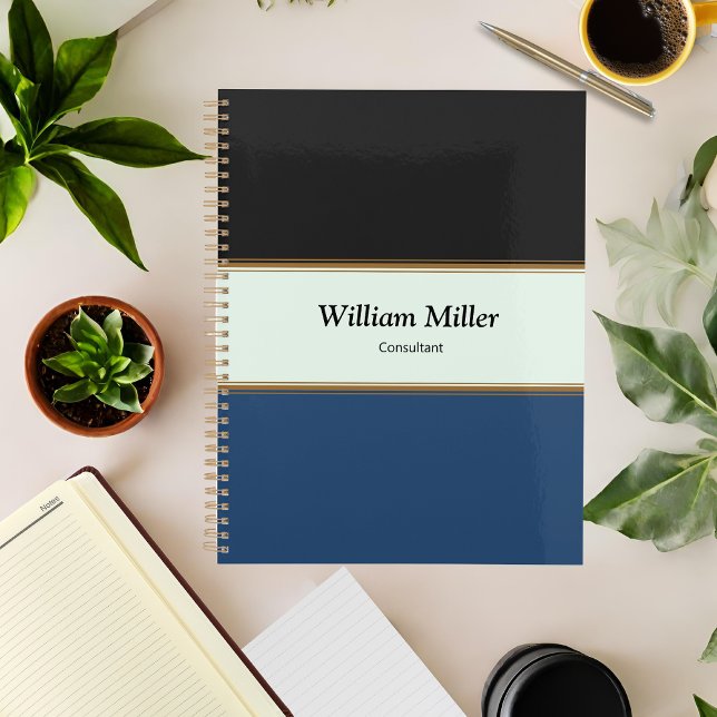 Agenda Bandas Negras Minimalistas Modernas (Criador carregado)
