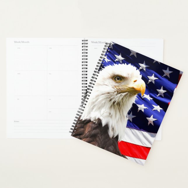 Agenda Bandeira Americana e Águia Balda (Exibição)