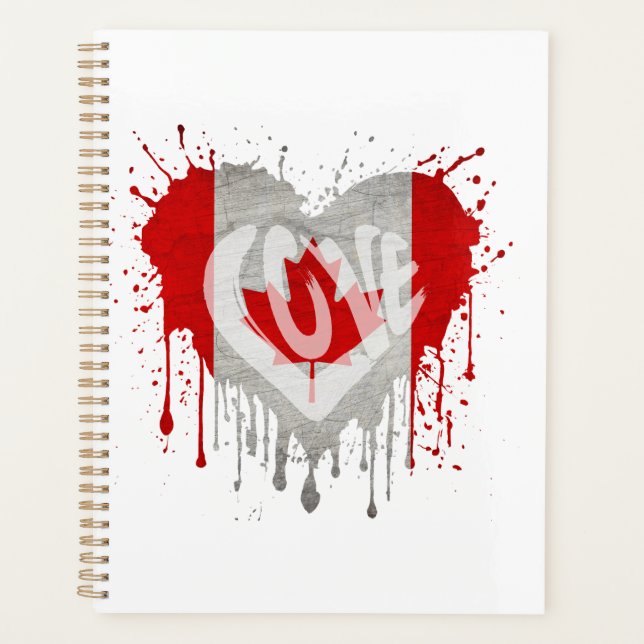 Agenda Bandeira do Canadá do Amor (Frente)