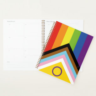 Agenda Bandeira do orgulho intersexo SlipperyJoe's fundo
