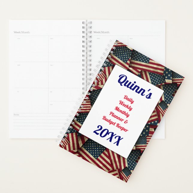 Agenda Bandeiras Americanas dos EUA (Exibição)